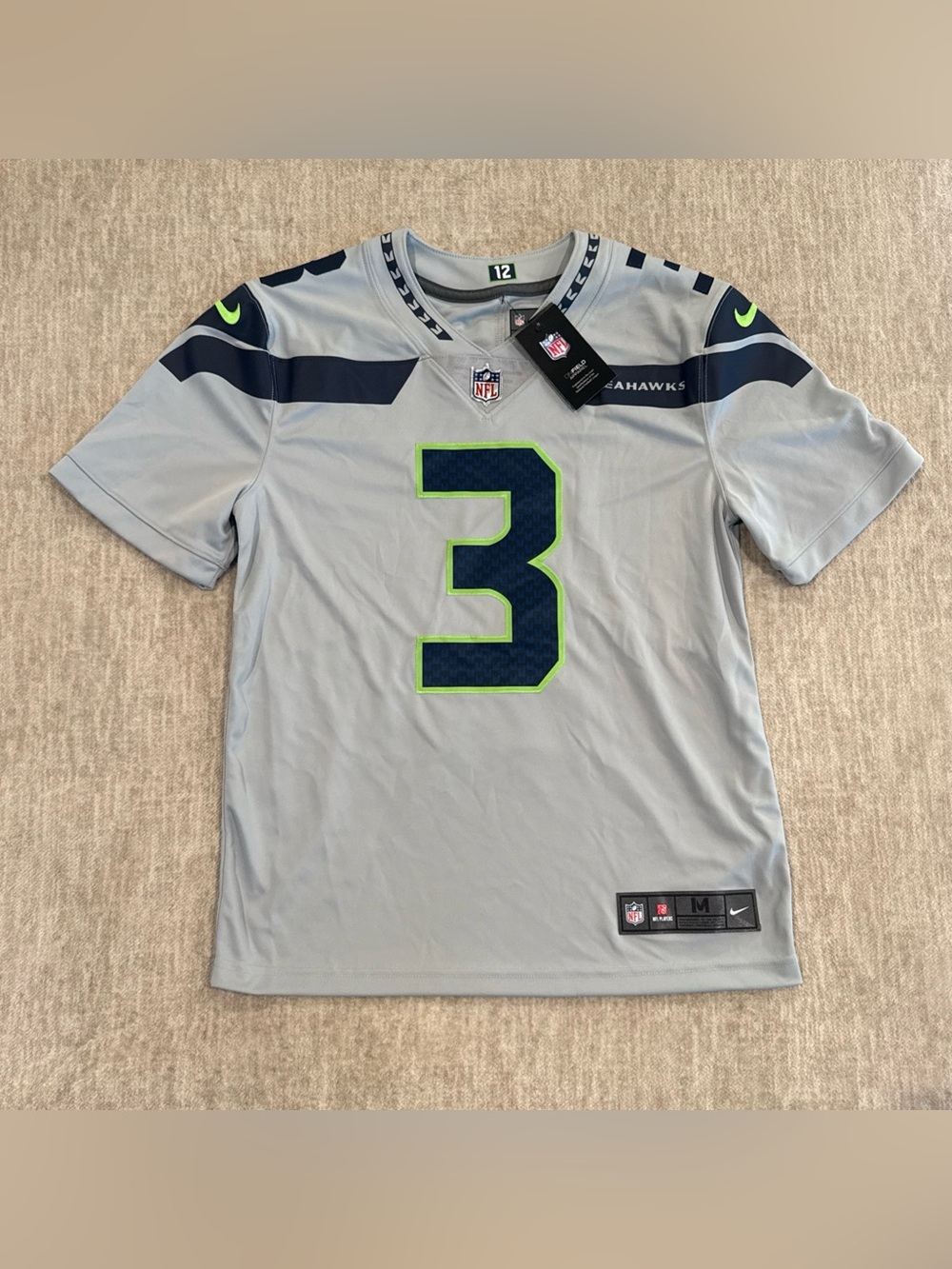 Men’s Size Medium Russell Wilson Seattle Seahawks Vapor Limited Game Jersey NEW